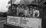 Barrhead News: A wet Spring Fayre at the Methodist Church in Cross Arthurlie Street. 16th April 1983.