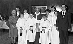 Flourish: Priest is elevated to Cannon at Bon Aventure School, Braehead Street, Glasgow. 15th April 1983.