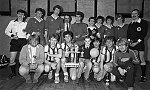 Barrhead News: Presentation of John Wright trophy at Thomas Thomsons. 29th April 1983.
