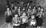 South Side News: Queens Drive Guides T Shirt design winners. 25th April 1983.