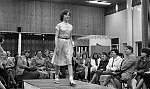 Barrhead News: Neilston Parish Church Social and Work Group fashion show in the church hall. 26th April 1983.